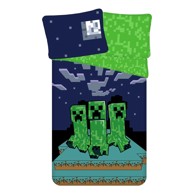 JERRY FABRICS Pamučna dječja posteljina Minecraft "Sssleep Tight" 140x200 cm, zelena